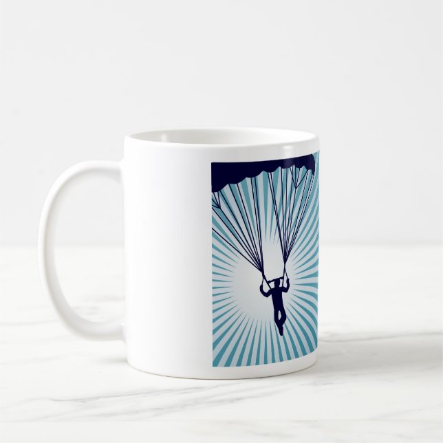 himmelhohes Skydiving Kaffeetasse (Links)