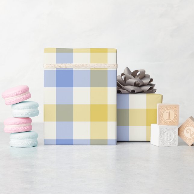 Himmelkariert - Geschenkpapier (Babyparty)