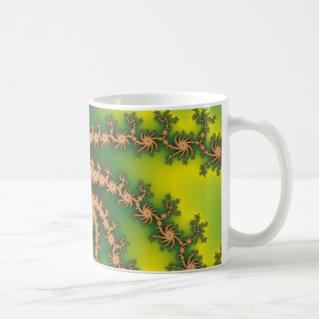 Himmels-Drehung - Fraktal-Tasse Kaffeetasse (Rechts)