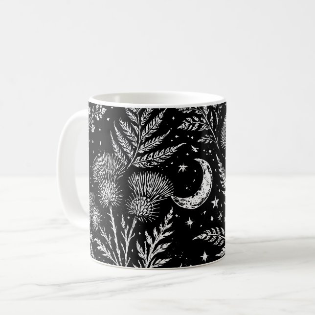 Himmels-Farn-Mond-Tasse Kaffeetasse (Vorderseite Links)