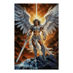 Himmels Goldene Vorhut Erzengel Michael Poster