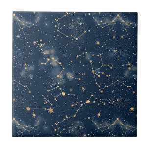 Himmels Konstellation - Sternennacht Fliese
