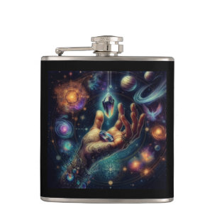 Himmels Kristall in der Palm Galaxy Spacy Flachmann