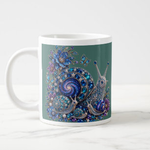 Himmels-Kristallschneckenfamilie – Saphir-Galaxie Jumbo-Tasse