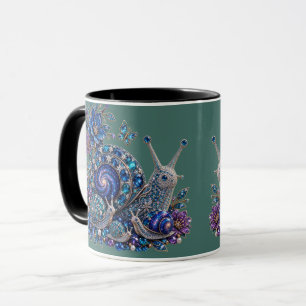 Himmels-Kristallschneckenfamilie – Saphir-Galaxie Tasse