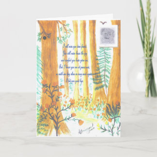 Himmels leastische Beileid-Karte Karte