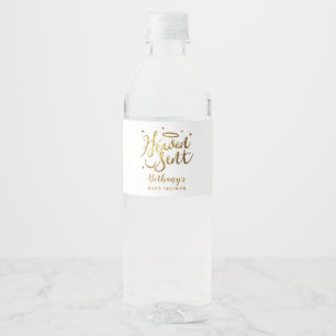 Himmels neutrale Babydusche Wasserflaschenetikett