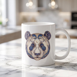 Himmels-Panda-Tasse Luxus-Linienkunst Kaffeetasse