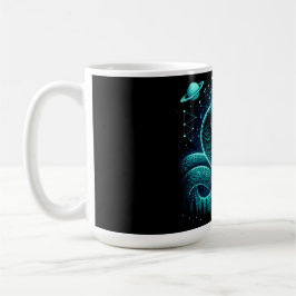 Himmels-Schlange – Kosmische antike Tierwelt-Galax Kaffeetasse