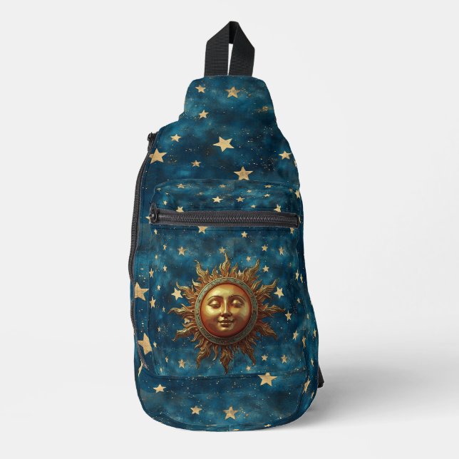 Himmels-Sonne  Crossbody Bag (Vorderseite)