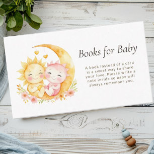 Himmels-Sonne-Mond-Aquarell-Bücher für Baby Begleitkarte