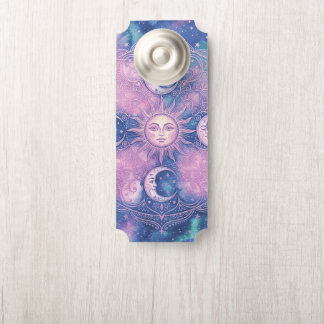 Himmels-Sonne- und Mond-Mandala-Galaxie-Nebel Türanhänger