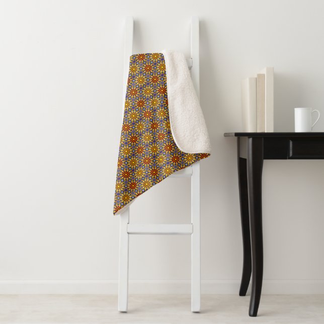 Himmels-Sonnen-Mandala Sherpadecke (Beispiel)