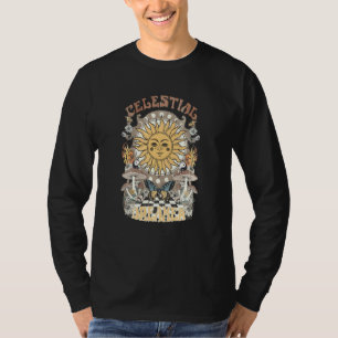 Himmels-Sonnenpilz-Mondphasen-Schmetterling-Wild-F T-Shirt