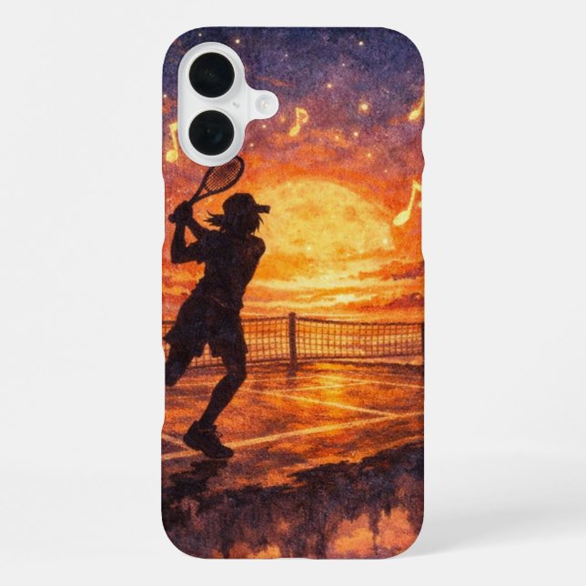 Himmels-Tennis iPhone 16-Hüllen Hülle (Rückseite)
