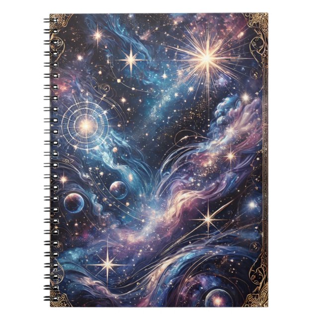 Himmels-Träume Kosmische Galaxie Notizblock (Vorderseite)