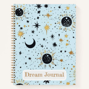 Himmels-Traumjournal Sonne Mond Sterne Notizbuch