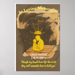 Himmels Umarmung – Personalisierte Gedenkwandkunst Poster