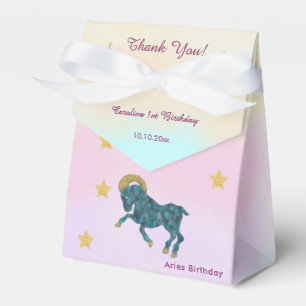 Himmels Widder Aquarell   1. Geburtstag Geschenkschachtel