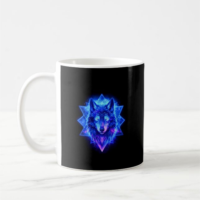 Himmels Wolf • Cosmic Energy Guardian Throw Mug Kaffeetasse (Links)