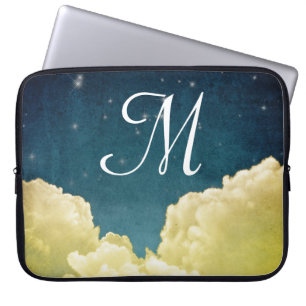 Himmelsansicht Sterne Monogramm 15" Laptop-Hülle Laptopschutzhülle