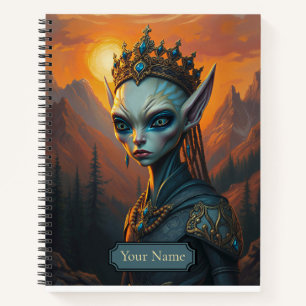 Himmelsara Außerirdische Elfenkönigin - Dark Fanta Notizbuch