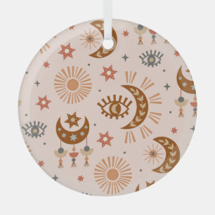 Himmelsauge, Mond, Sonnenmuster. Ornament Aus Glas