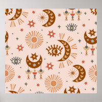 Himmelsauge, Mond, Sonnenmuster.