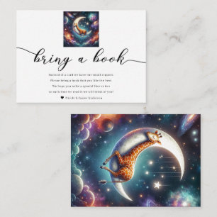 Himmelsbaby-Giraffe-Bring-ein-Buch-Baby-Party Begleitkarte