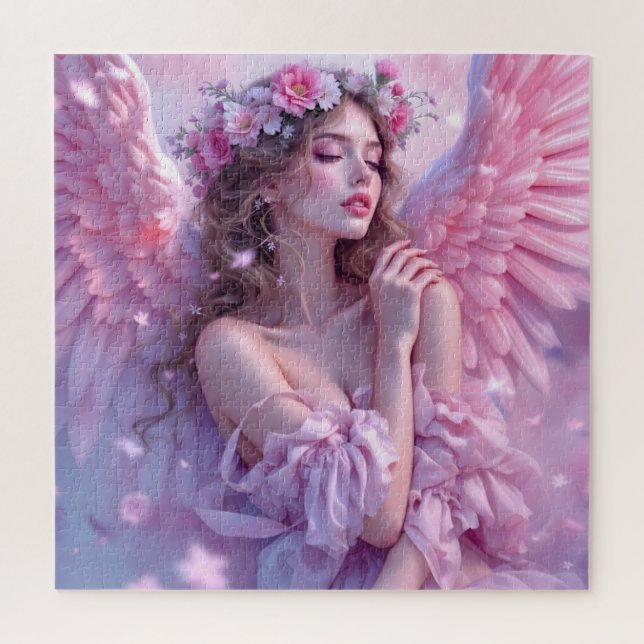 Himmelsblau: Der Engel des Petalhimmel Puzzle (Vertikal)