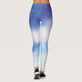 Himmelsblauer Nebel Leggings