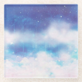 Himmelsblauer Nebel Untersetzer