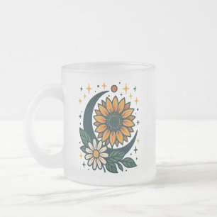 Himmelsblumen-Frostglas-Tasse Mattglastasse