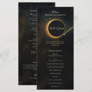 Himmelsbrautprogramm Golden Stardust Finsternis Menükarte