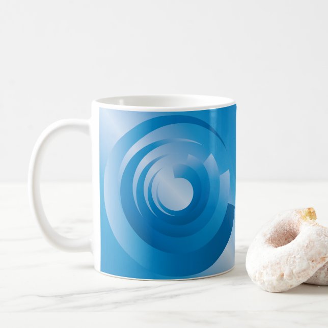Himmelsfarbe Kaffeetasse (Mit Donut)