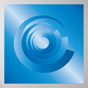 Himmelsfarbe Poster