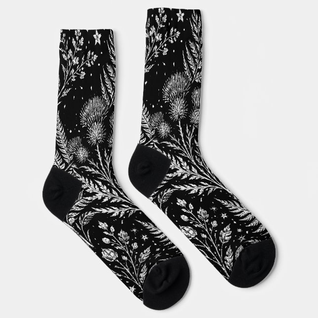 Himmelsfarn-Mond-Socken Socken (Rechts)