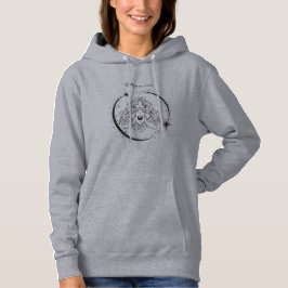 Himmelsfrau, Mondsterne, boho, elegante Astronomie Hoodie