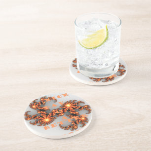 Himmelsgalaktisch: Hab einen schönen Tag & eine be Sandstein Untersetzer