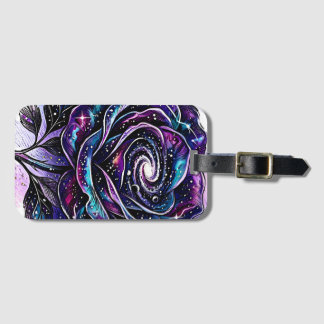 Himmelsgalaxie Rose Spiralnebel Maßgeschneidertes Gepäckanhänger