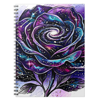 Himmelsgalaxie Rose Spiralnebel Maßgeschneidertes Notizblock