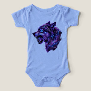Himmelsgalaxie Wolf Brüllt Grafik T-Shirt