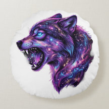 Himmelsgalaxie Wolf Brüllt Grafik T-Shirt