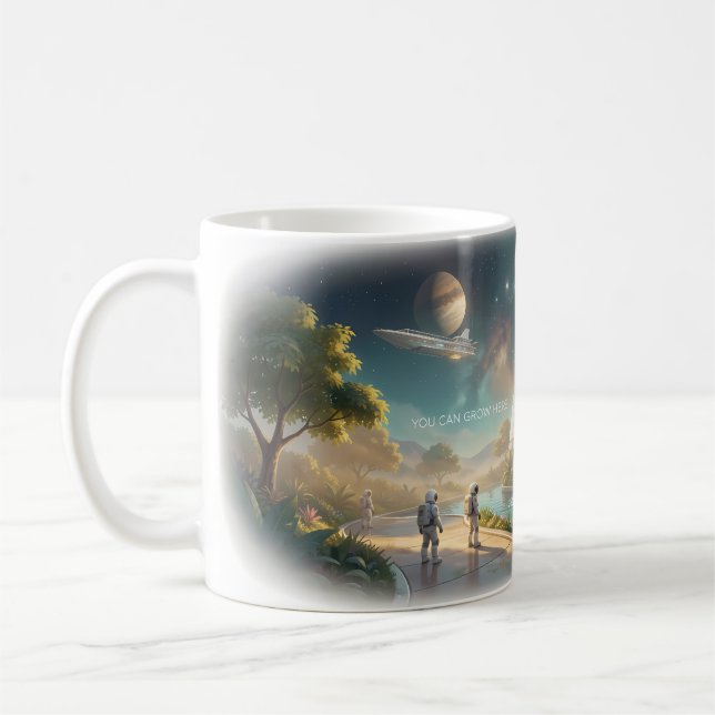 Himmelsgarten-Traumlandschaft-Tasse Kaffeetasse (Links)