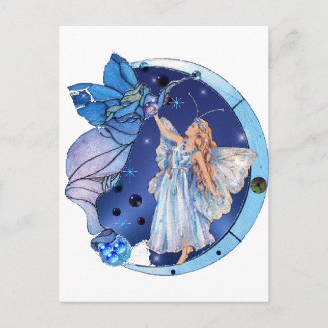 Himmelsgel Postkarte (Vorderseite)