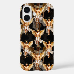 Himmelsgestalt für goldene Engel iPhone 16 Hülle