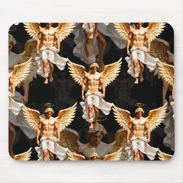 Himmelsgestalt für goldene Engel Mousepad (Vorne)
