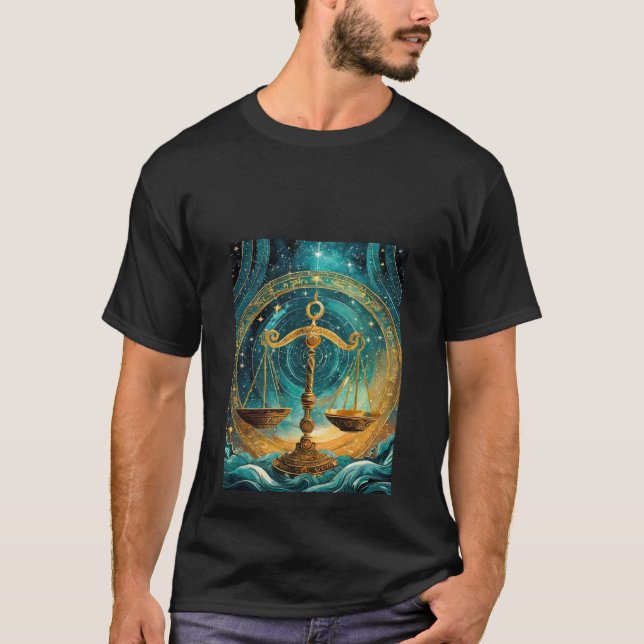 Himmelsharmonie: Waage T-Shirt (Vorderseite)