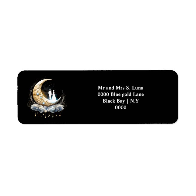 Himmelshimmelblüte Silhouette glüht Mond (Vorne)