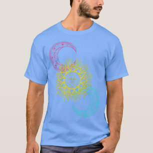Himmelskörper Galaxy Sun Moon Sterne Weltraum T-Shirt